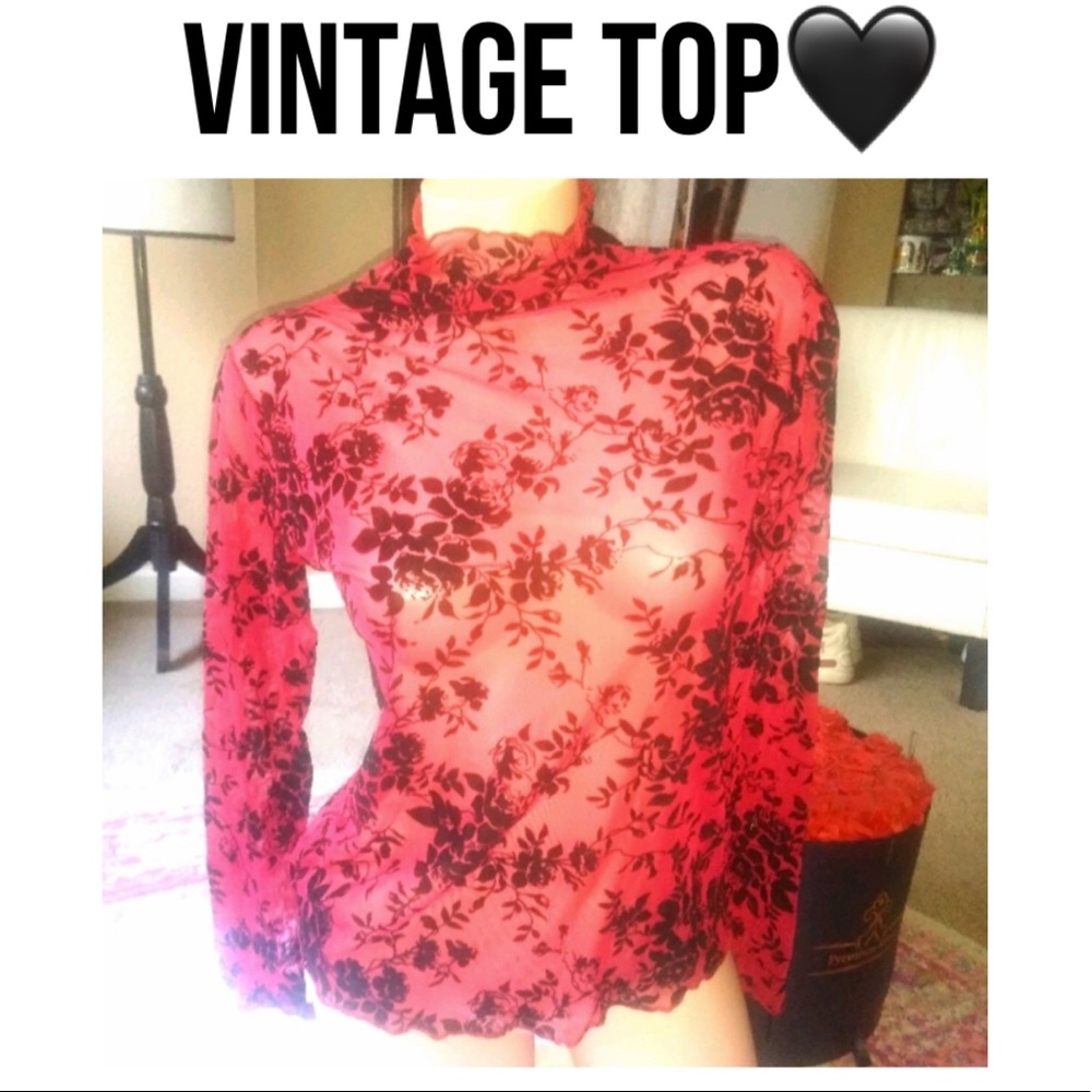 Vintage mesh top